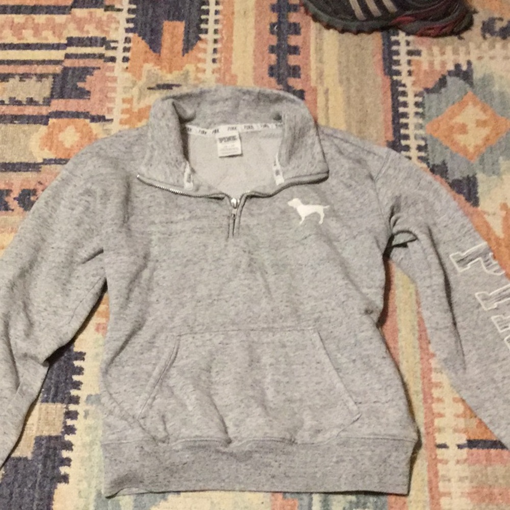 Pink half zip XS